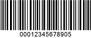 आईटीएफ (इंटरलीवेड 2 ऑफ 5) barcode example